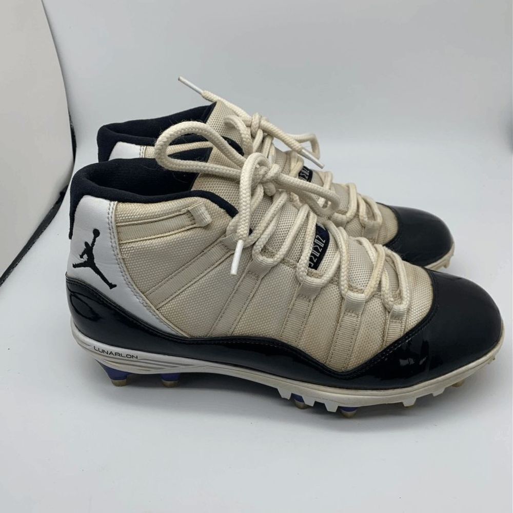 Nike Air Jordan 11 Retro TD Concord Football Cleats Size 9.5 NO INSOLES
